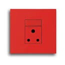 ONESTO MATRIX RANGE 4X4 16A SINGLE SWITCHED SOCKET OUTLET VERTICAL DEDICATED-RED