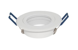 [WN717 DOWNLIGHT FIXTURE WHITE 65MM-70MM CUT OUT] ALUMINIUM DOWNLIGHT FIXTURE FIXED WHITE